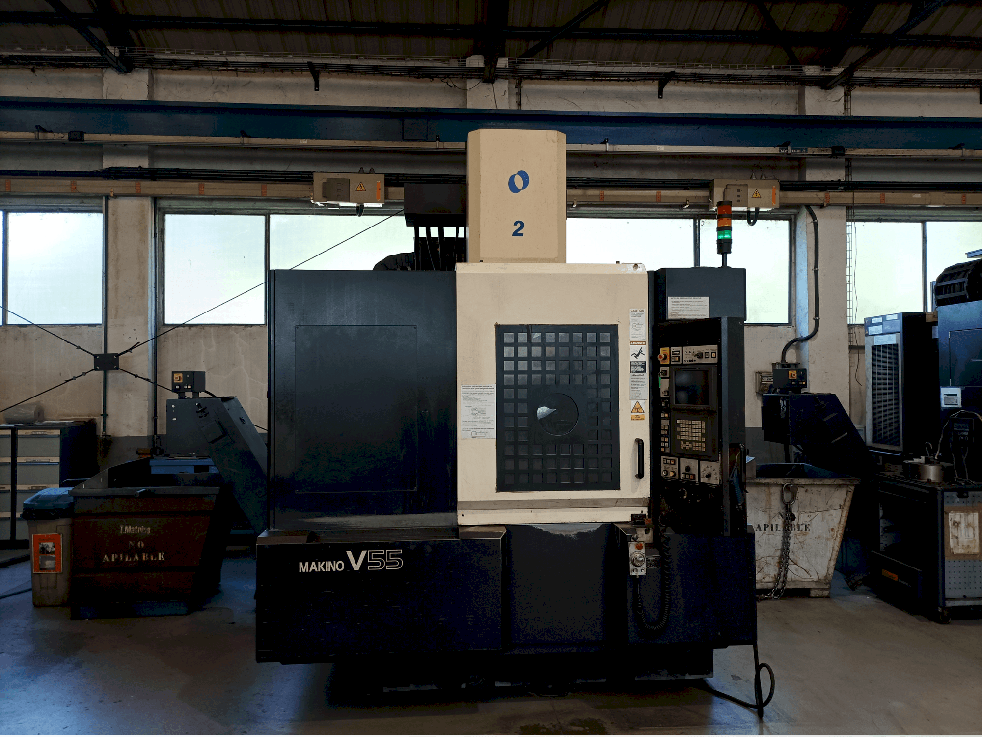 A Makino V55-A15  gép elölnézete