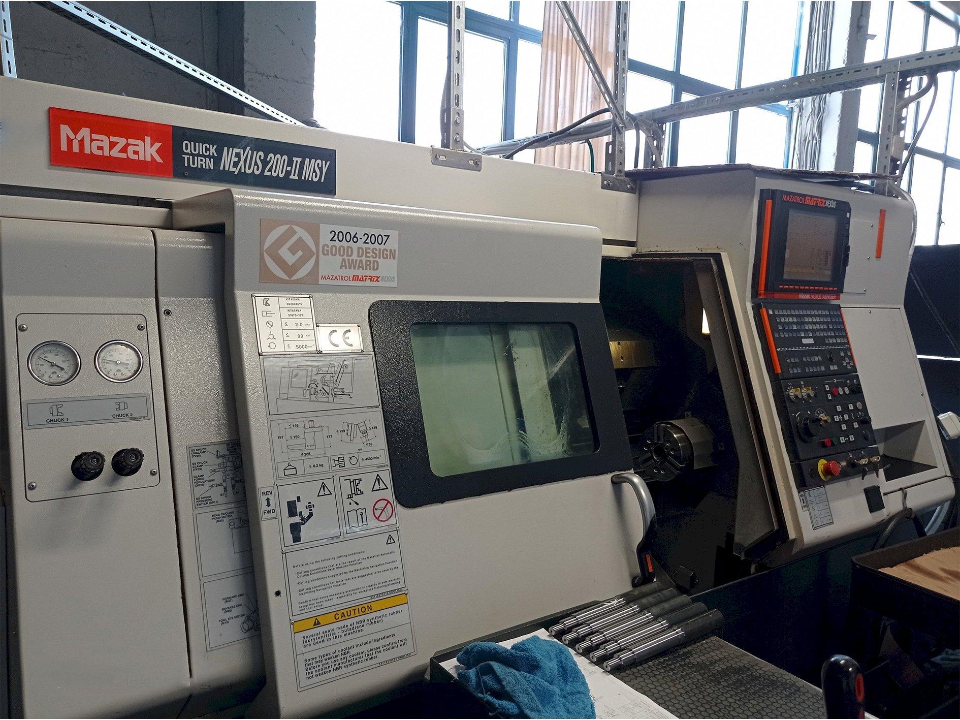 A Mazak Quick Turn Nexus 200-II MSY  gép elölnézete