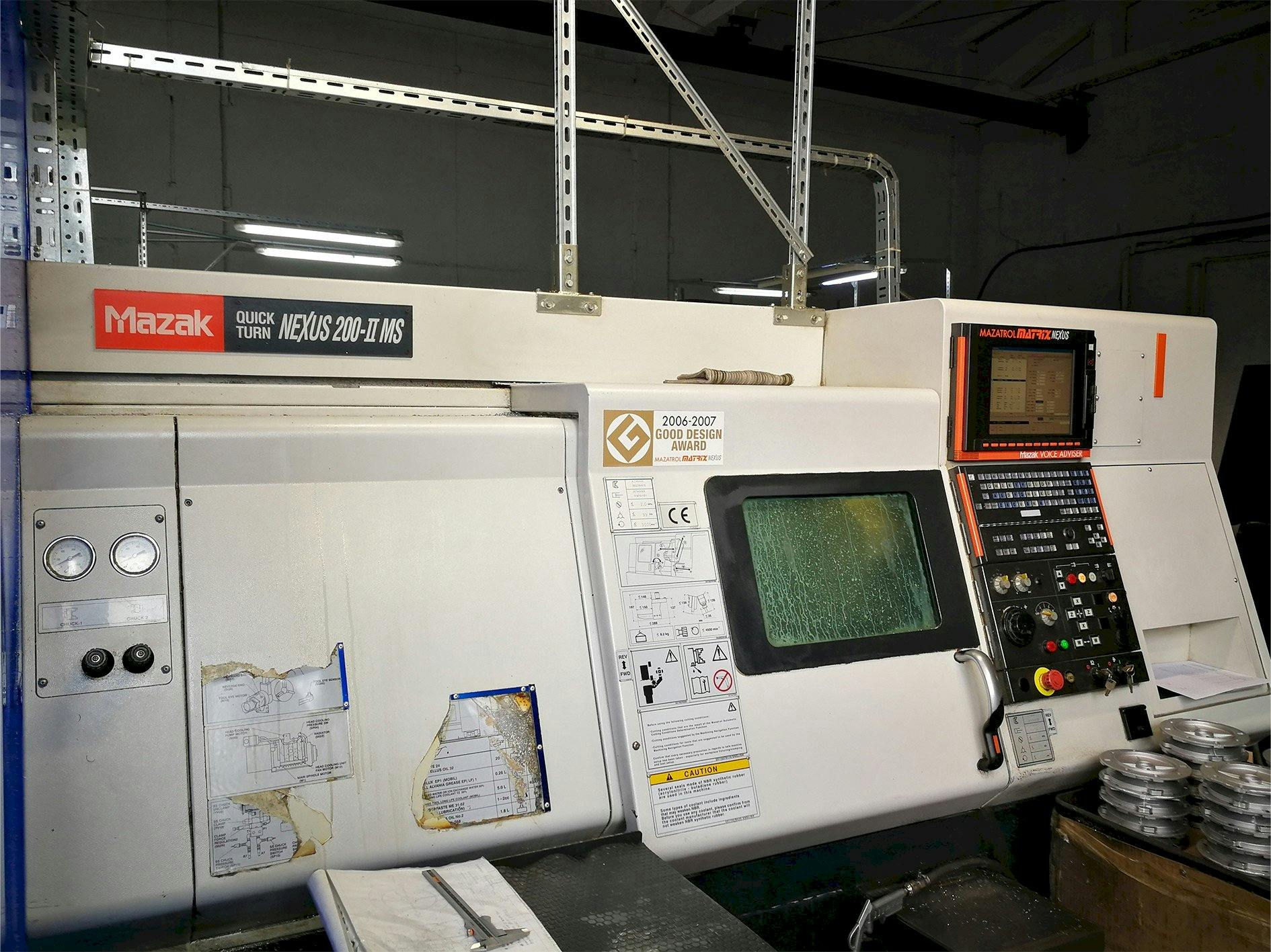 A Mazak Quick Turn Nexus 250-II MS  gép elölnézete