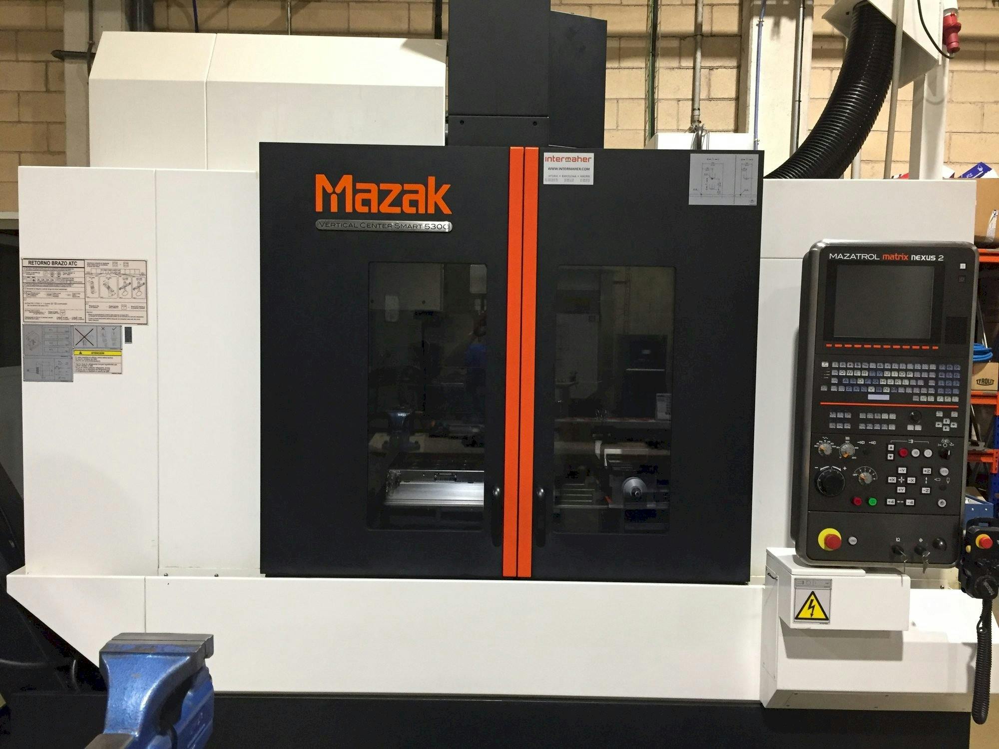 A Mazak VCS 530C  gép elölnézete